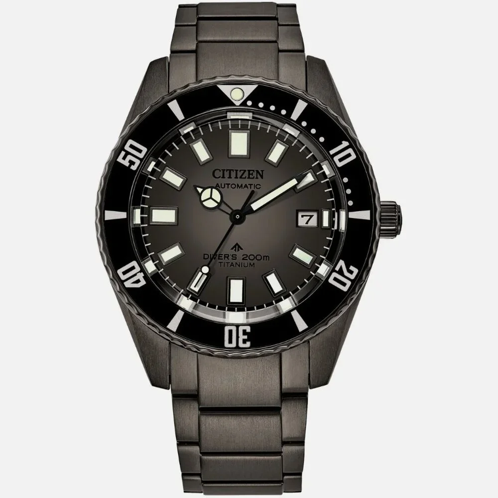 Citizen Men's Antimagnetic Automatic Black Stainless Steel Watch 41MM